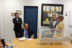 izq. a derecha Juan Manuel Ramírez, Lic. Tomás Lozano, C.P. Humberto Lezama, Amalia Serrano