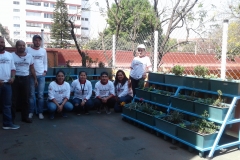 12. Final de la jornada del voluntariado (acomodo del huerto)